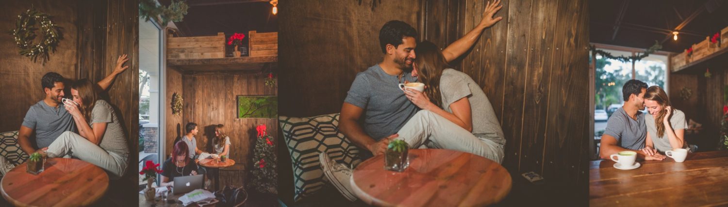The Seed Boca Raton Coffee Shop Engagement Session Organic Moments Photography