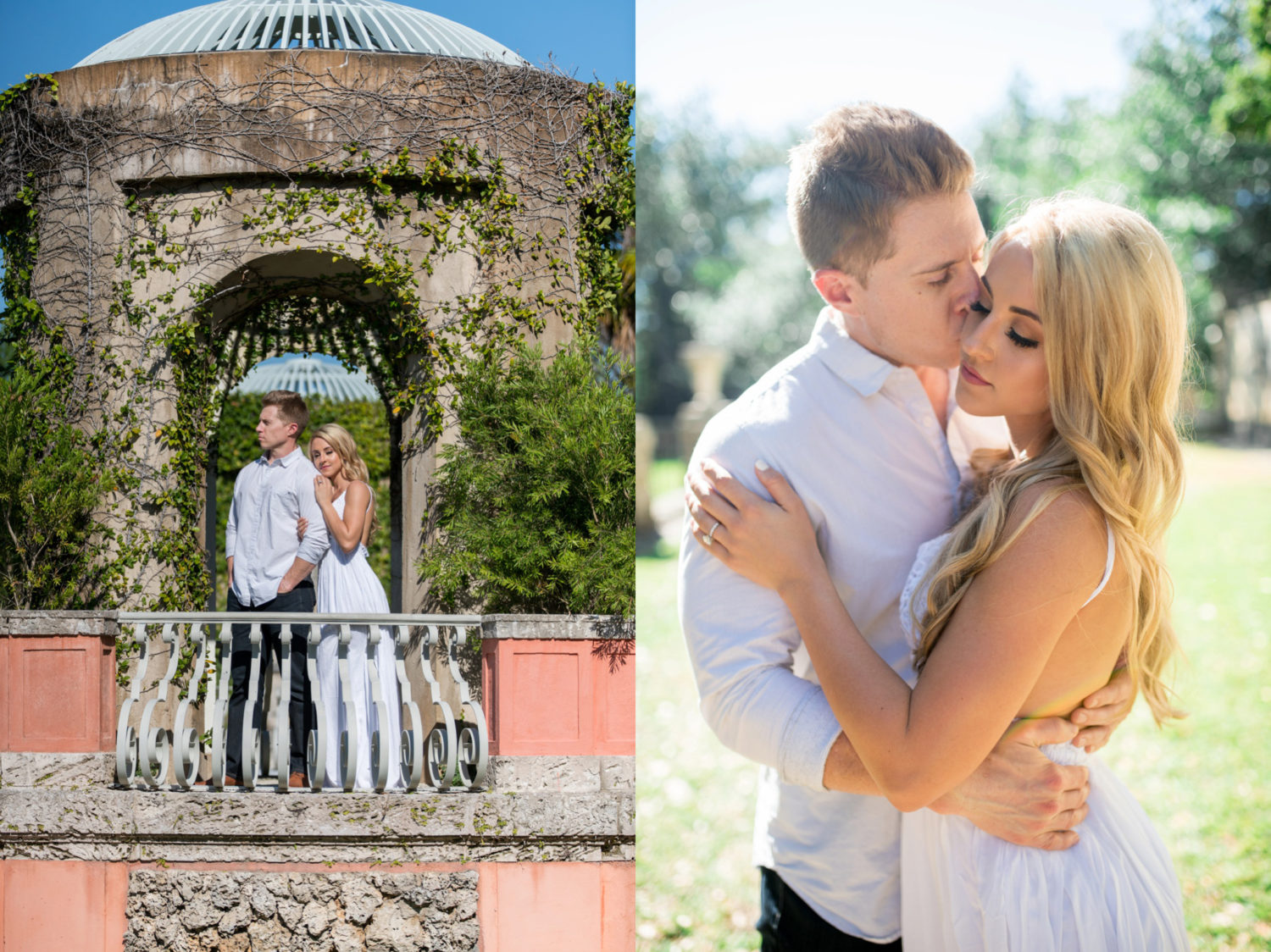 Miami, FL Vizcaya Museum and Gardens Engagement Session Organic Moments Photography