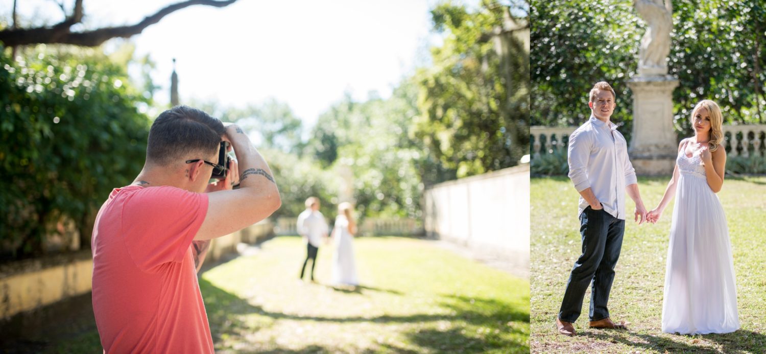Miami, FL Vizcaya Museum and Gardens Engagement Session Organic Moments Photography