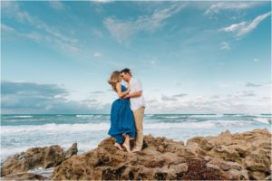 Blowing rocks Preserve Engagement organic moments photography